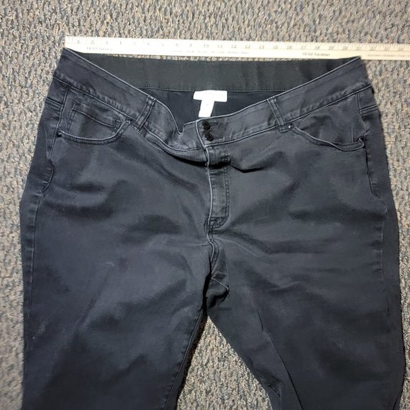 Lane Bryant Designed in New York City Black Wash Jeans Size 28 - Picture 4 of 14